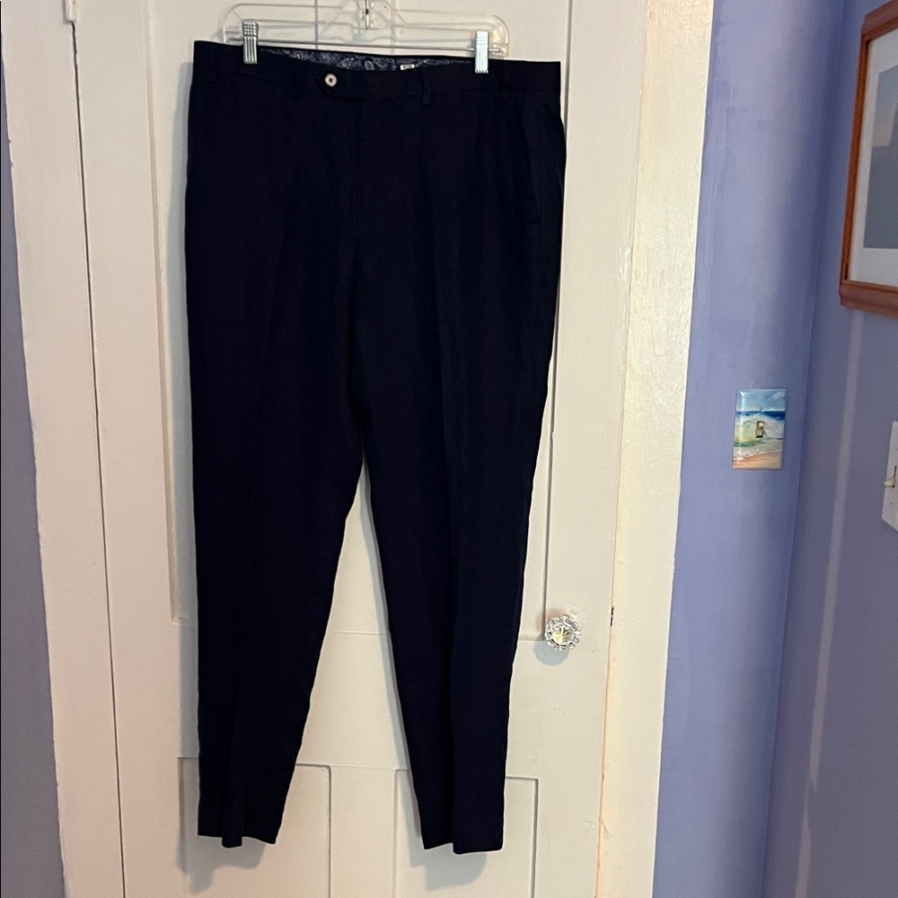 Lauren Ralph Lauren women’s navy blue linen Pants